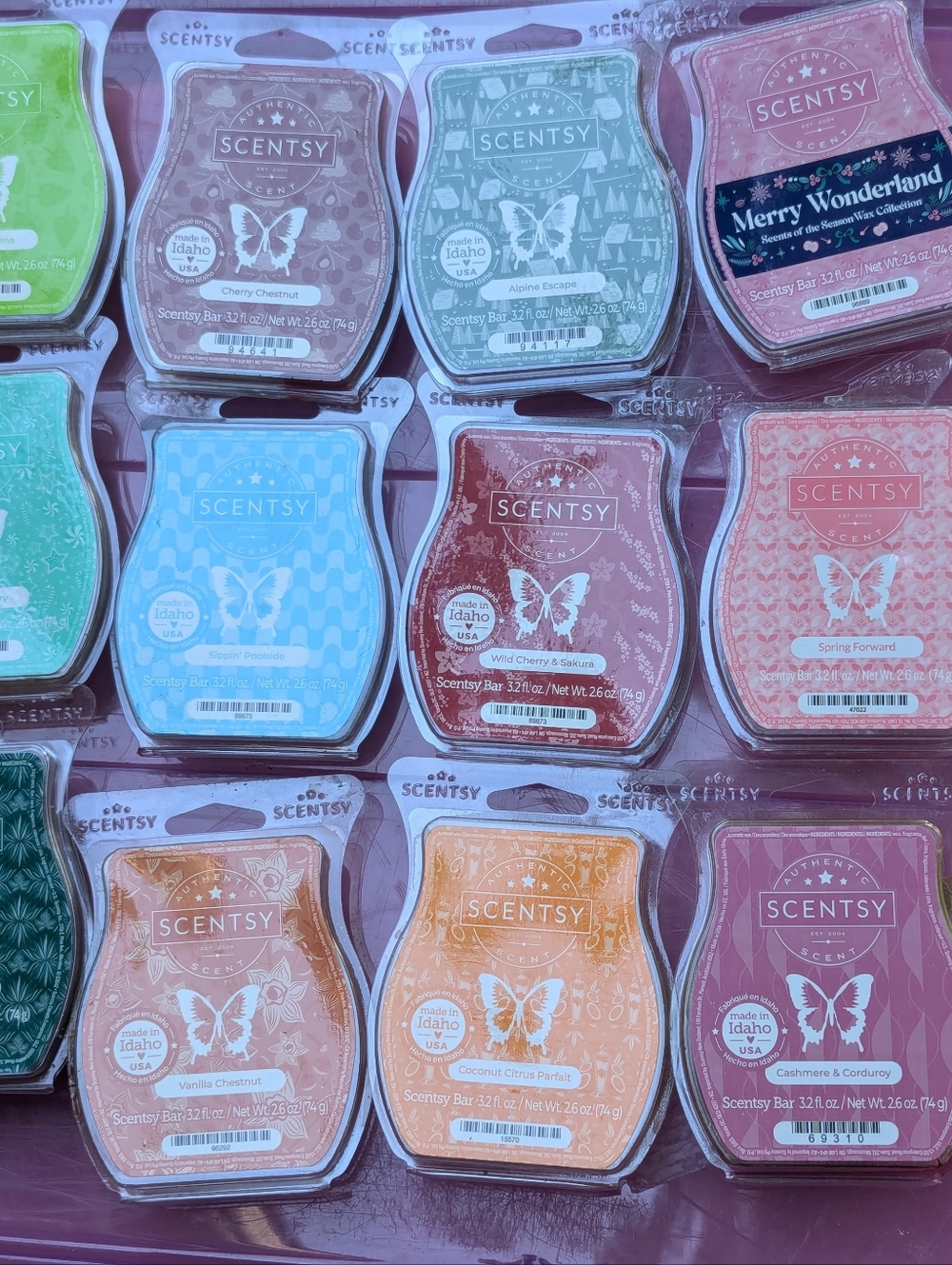 Lot of 12 Scentsy Wax Bars - Assorted Scents - Rare Retired & Seasonal Mix - NEW